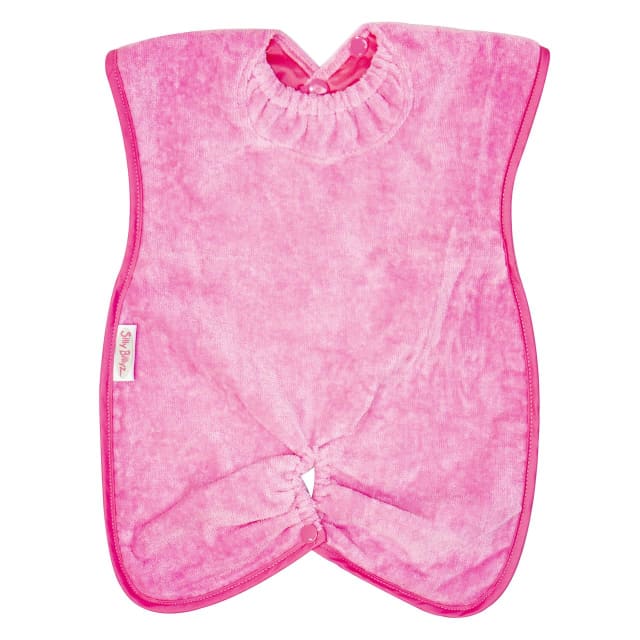 SILLY BILLYZ TOWEL HIGHCHAIR HUGR BIB CERISE