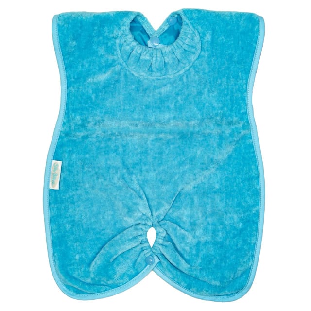 SILLY BILLYZ TOWEL HIGHCHAIR HUGR BIB AQUA