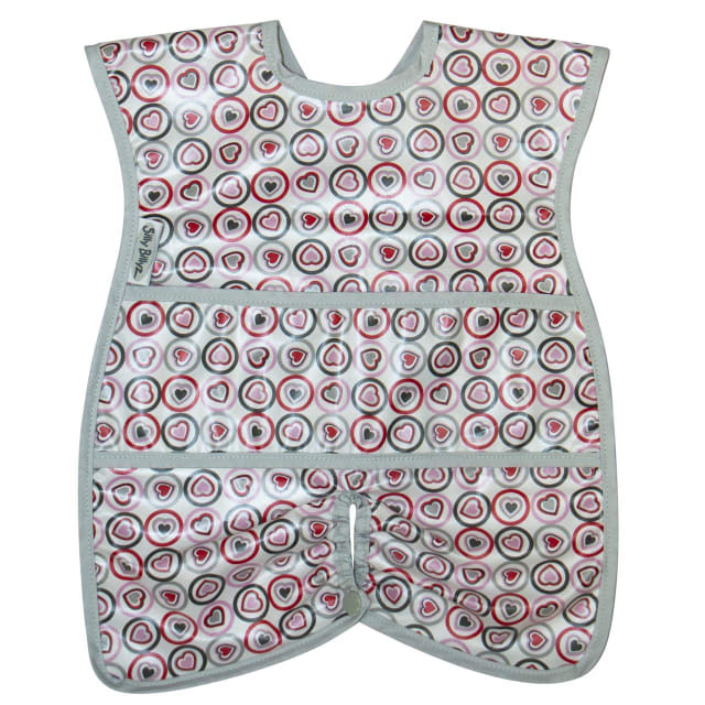 SILLY BILLYZ NYLON HIGHCHAIR HUGR BIB HEARTS