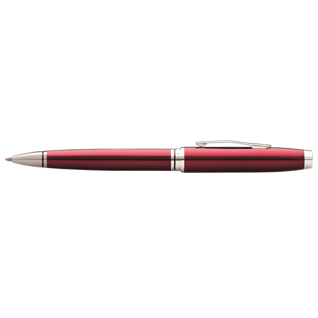 CROSS Coventry Red Lacquer with Chrome Ballpoint Pen