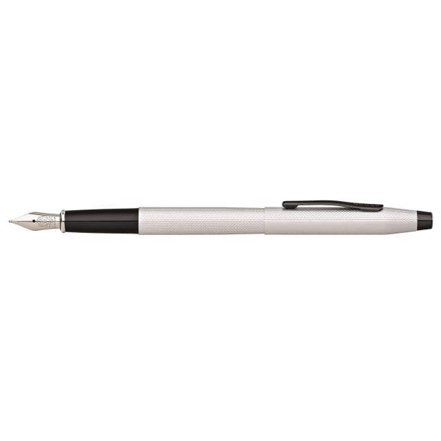 CROSS Classic Century Brushed Chrome Fountain Pen, Medium Nib