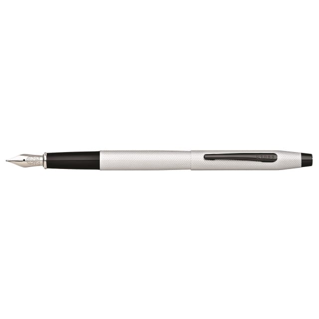 CROSS Classic Century Brushed Chrome Fountain Pen, Medium Nib