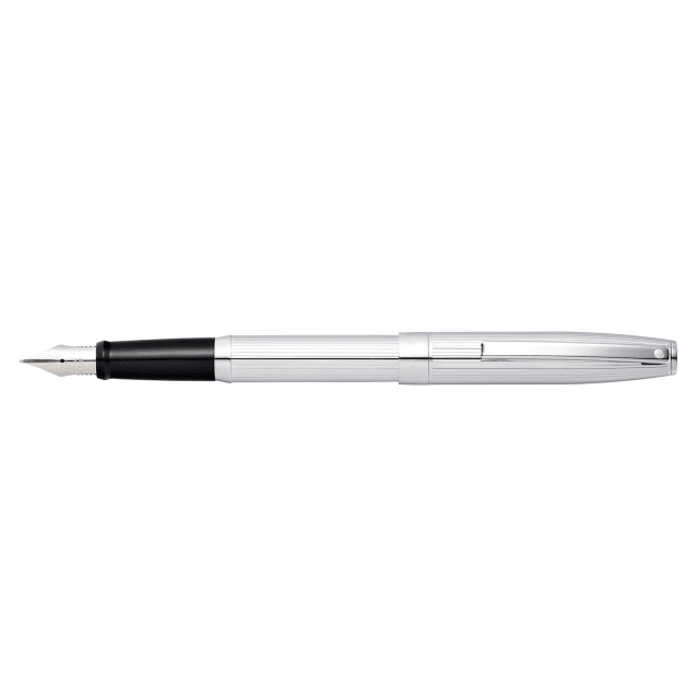 SHEAFFER Sagaris Chrome/Engraved Fine Fountain Pen