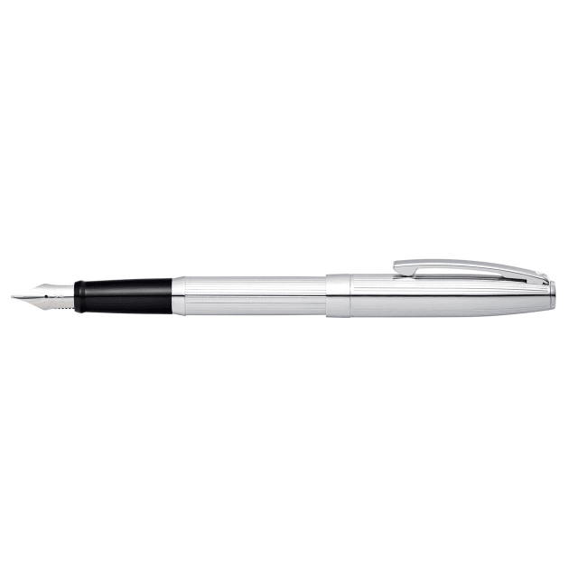 SHEAFFER Sagaris Chrome/Engraved Medium Fountain Pen