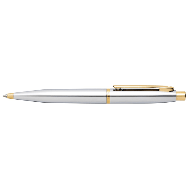 Sheaffer® VFM 9422 Polished Chrome Ballpoint Pen With Gold-tone TRIM