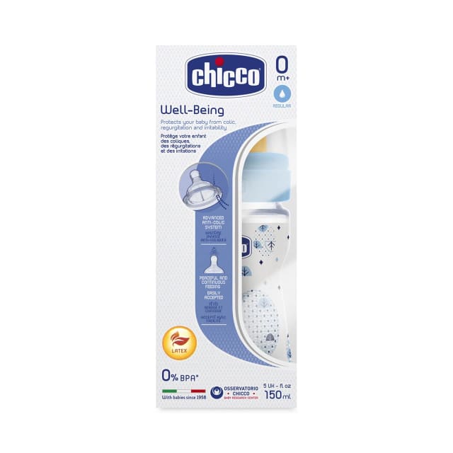 CHICCO BB/BC WB LTX BTL 0m+ 150ml Boy