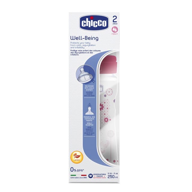 CHICCO BB/BC WB LTX BTL 2m+ 250ml Girl