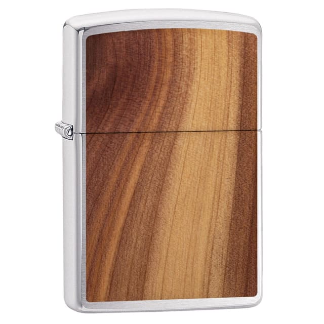 ZIPPO 29900 Brushed Chrome Cedar Emblem
