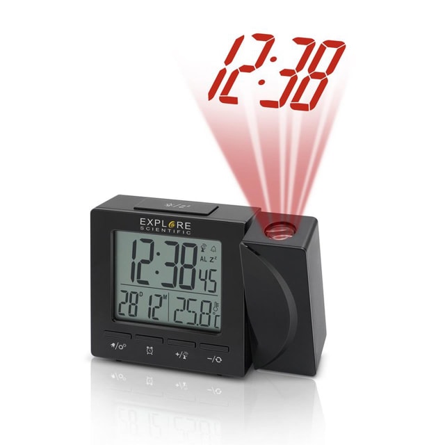 BRESSER PROJECTION CLOCK BLACK