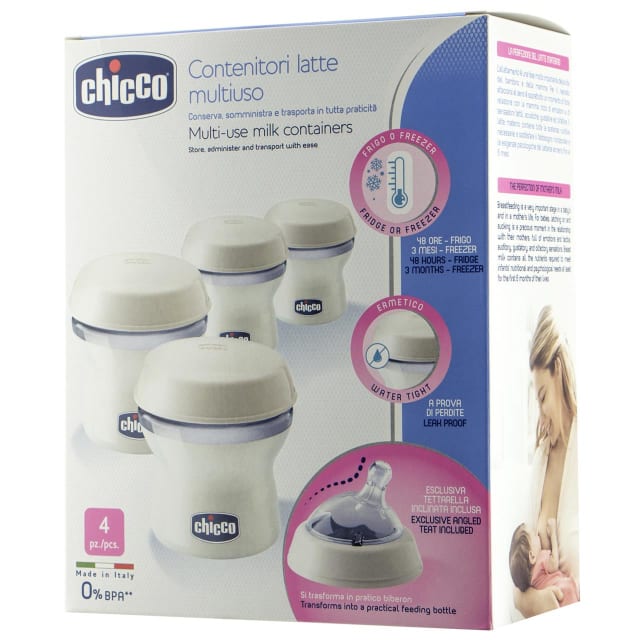 CHICCO Bottle: NaturalFeeling Milk Contns 4pk