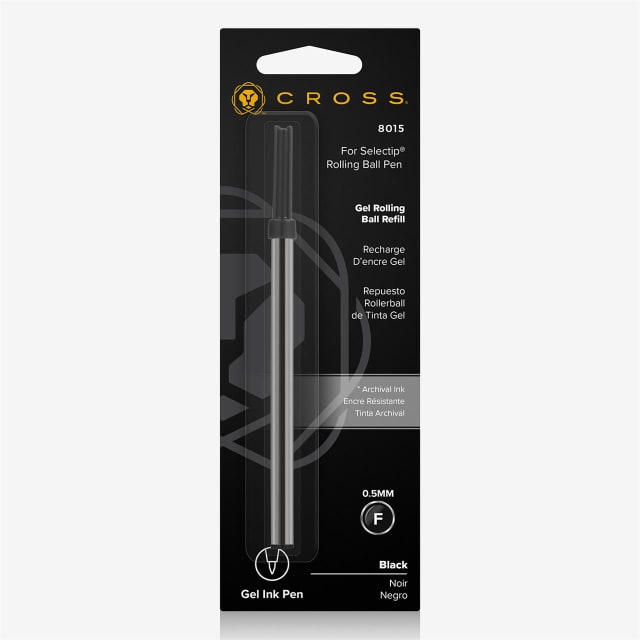 CROSS Refill Rolling Ball �?Black 0.5mm - 1Pk