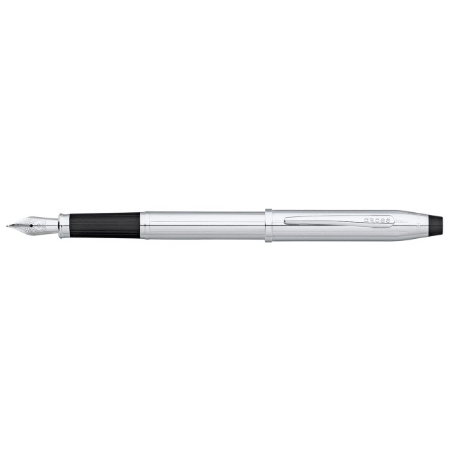 CROSS Century II Lustrous Chrome Fountain Pen, Fine Nib