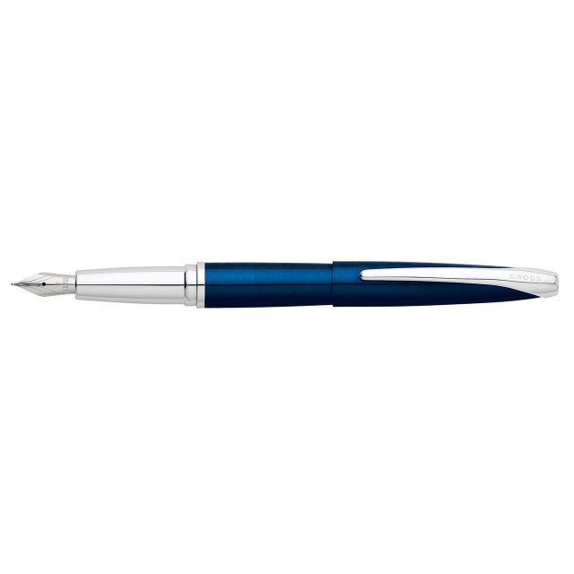 CROSS ATX Translucent Blue Fountain Pen, Medium Nib