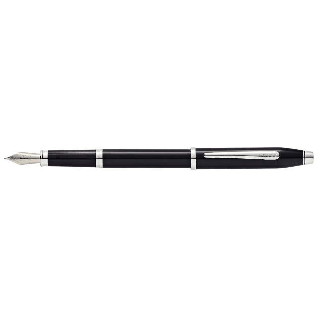 CROSS Century II Black Lacquer Fountain Pen, Fine Nib