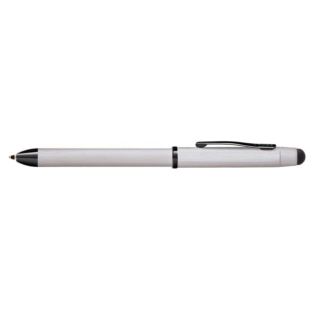 CROSS TECH3+ Brushed Chrome Diamond Pattern Ballpoint Pen