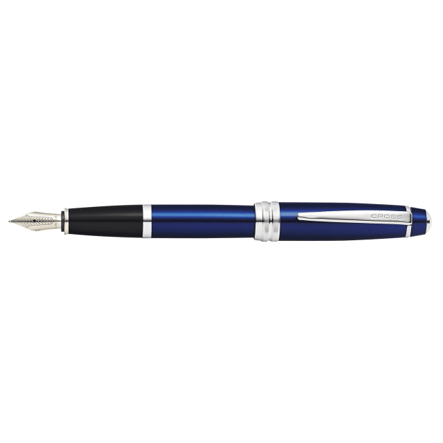 CROSS Bailey Blue Lacquer Fountain Pen, Medium Nib