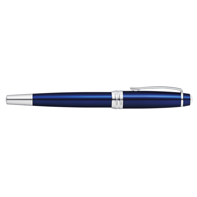 CROSS Bailey Blue Lacquer Fountain Pen, Medium Nib