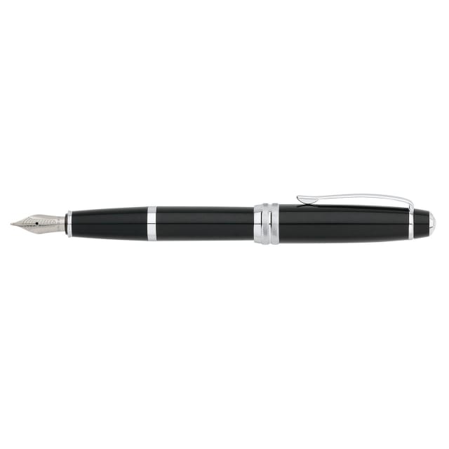 CROSS Bailey Black Lacquer Fountain Pen, Medium Nib