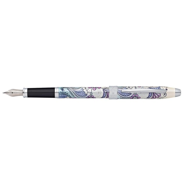 CROSS Botanica Purple Orchid Fountain Pen, Fine Nib