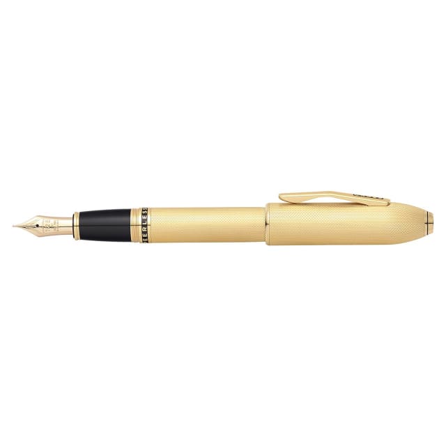 CROSS Peerless 18CT Gold Plate Fountain Pen, Fine Nib