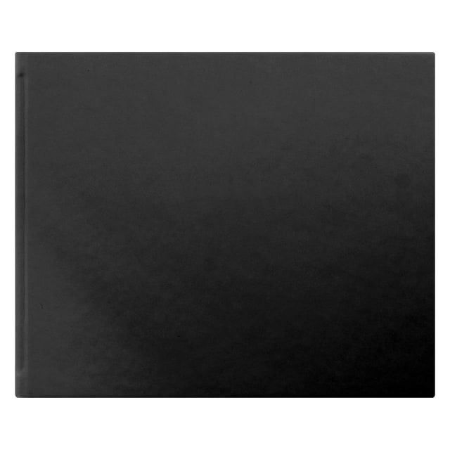 LETTS Dazzle Quarto Blank Guest Book L/Sc Blk