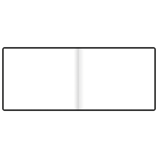 LETTS Dazzle Quarto Blank Guest Book L/Sc Blk