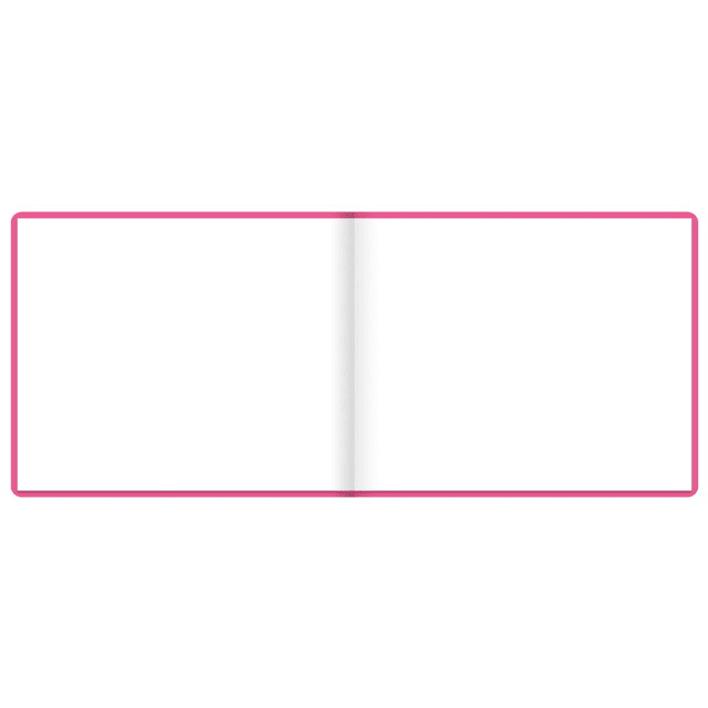 LETTS Dazzle Quarto Blank Guest Book L/Sc Pnk