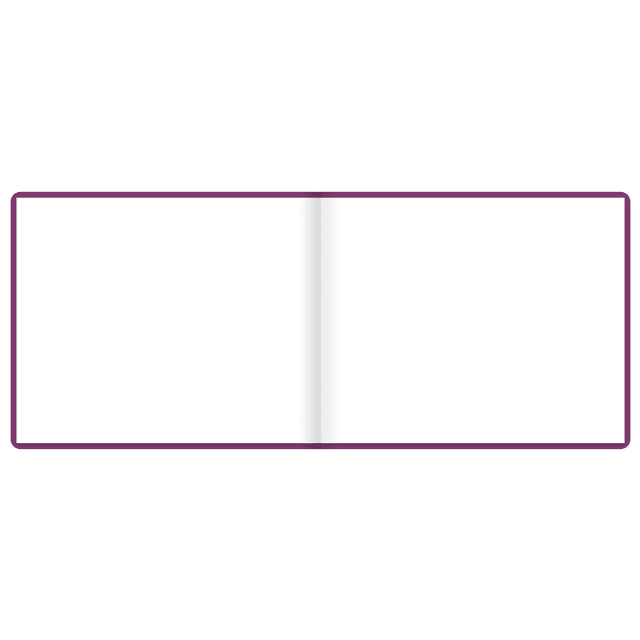 LETTS Dazzle Quarto Blank Guest Book L/Sc Prpl