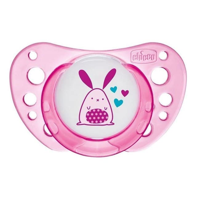 CHICCO Soother: Latex Physio Air 0-6m 2pk -Girl