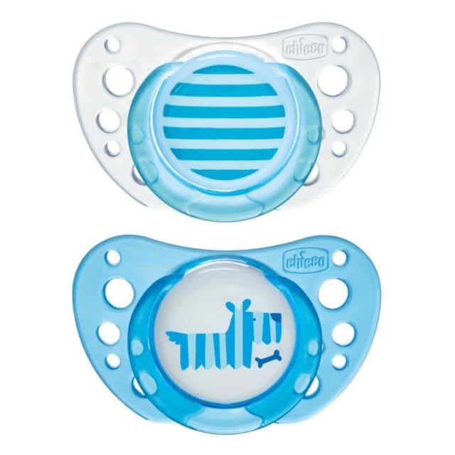 CHICCO Soother: Latex Physio Air 0-6m 2pk - Boy