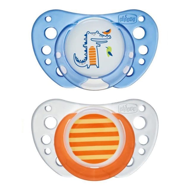 CHICCO Soother: Latex Physio Air 6-16M 2pk -Boy