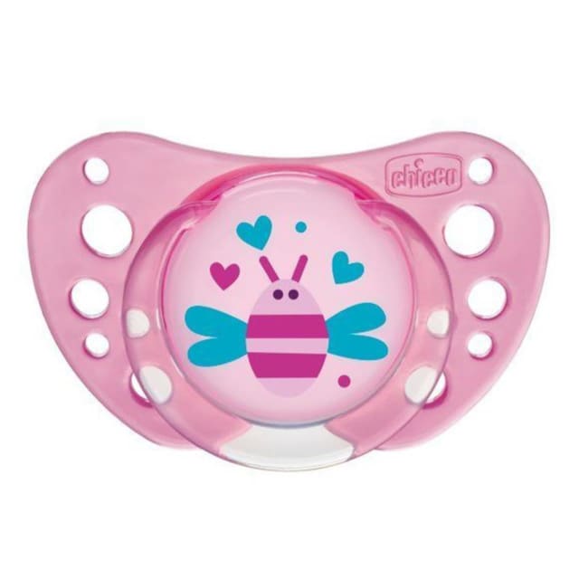 CHICCO Soother: Latex PhysioAir 16-36m 2pk-Girl
