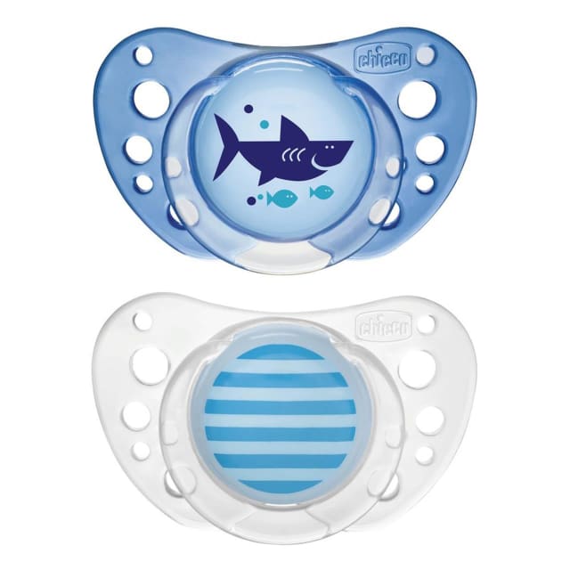 CHICCO Soother: Latex Physio Air 16-36m 2pk-Boy