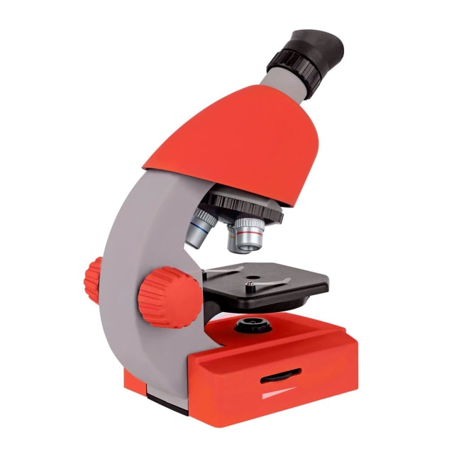 BRESSER 40x-640x Microscope - Red