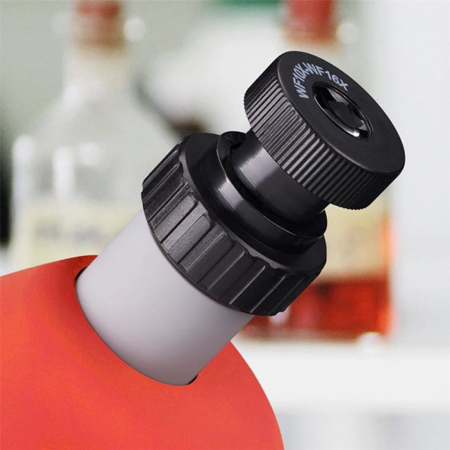 BRESSER 40x-640x Microscope - Red