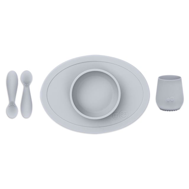 EZPZ TINY FIRST FOOD SET PEWTER