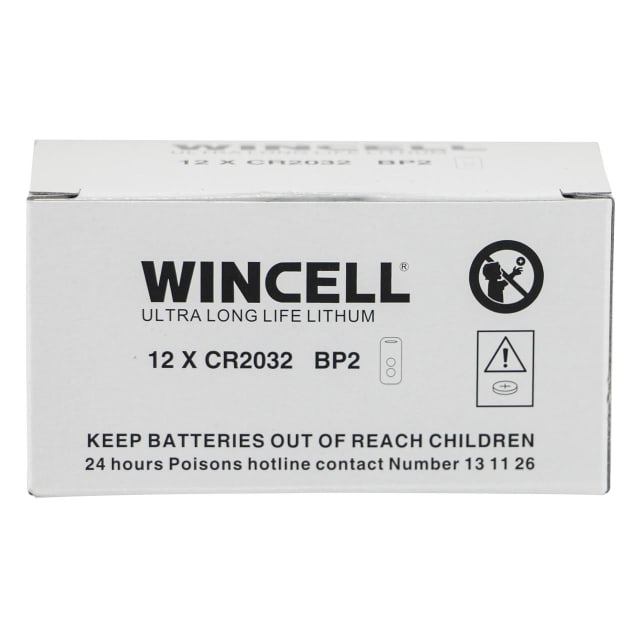 WINCELL LITHIUM 2032 3V BUTTON CEL 2PK