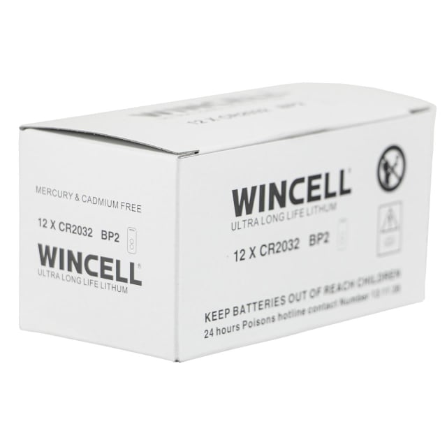 WINCELL LITHIUM 2032 3V BUTTON CEL 2PK