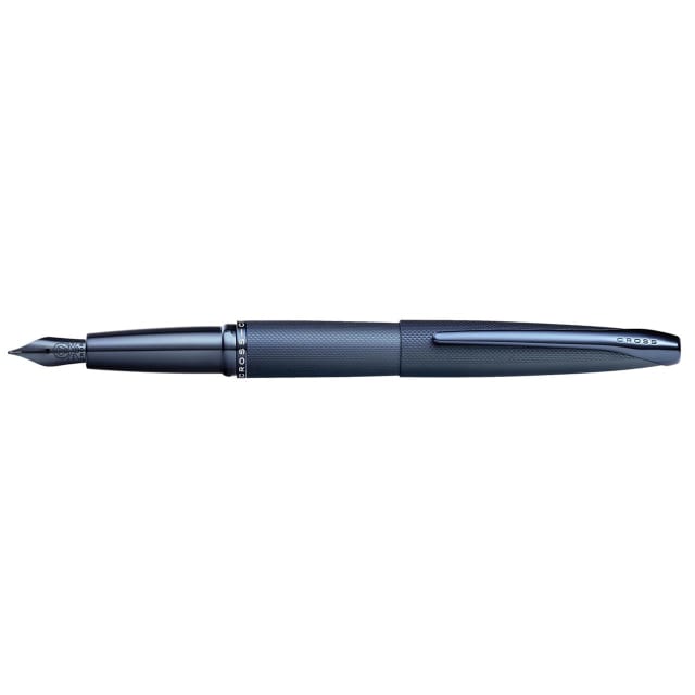 CROSS ATX SANDBLAST DARK BLUE Fountain Pen, Fine Nib