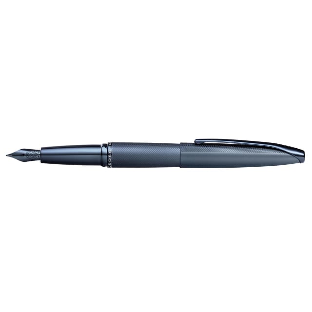 CROSS ATX SANDBLAST DARK BLUE Fountain Pen, Medium Nib