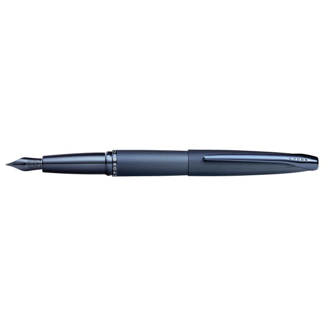 CROSS ATX SANDBLAST DARK BLUE Fountain Pen, Medium Nib