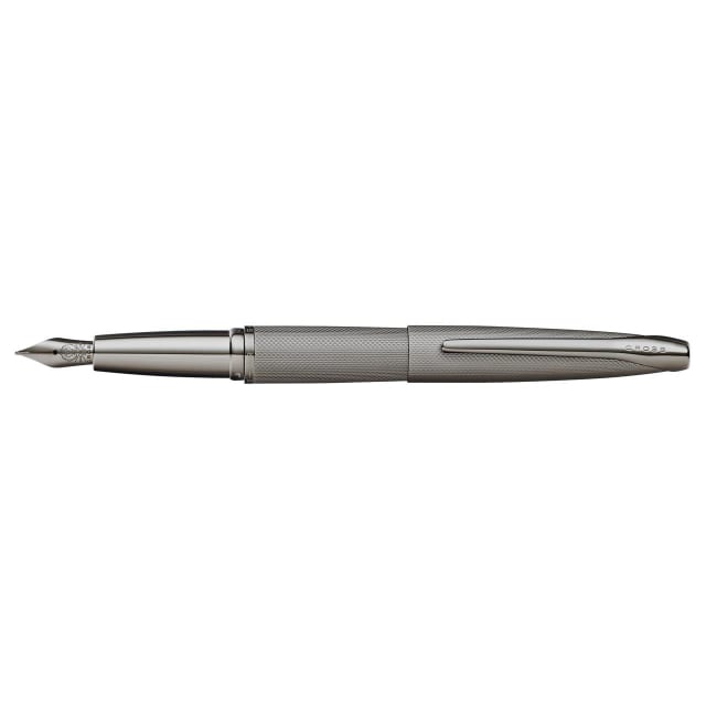 CROSS ATX Sandblast Titanium Grey Fountain Pen, Medium Nib
