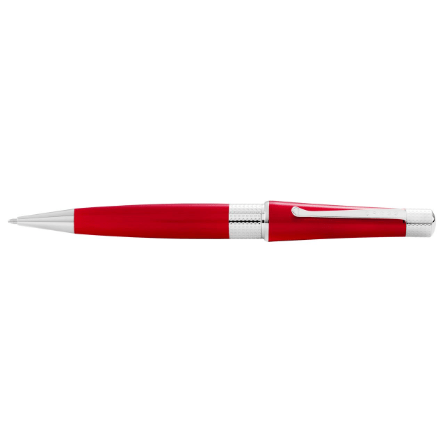 CROSS Beverly Translucent Red Lacquer Chrome Ballpoint Pen