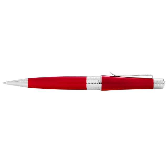 CROSS Beverly Translucent Red Lacquer Chrome Ballpoint Pen