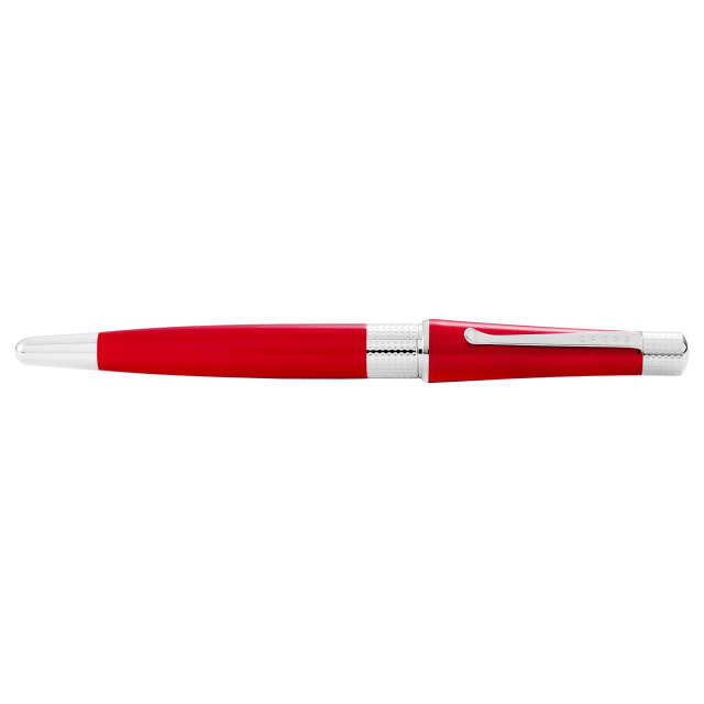 CROSS Beverly T/L Red Lacquer & Chrome Fountain Pen, Medium Nib