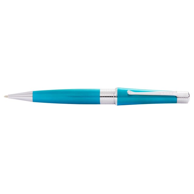 CROSS Beverly Translucent Teal Lacquer & Chrome Ballpoint Pen