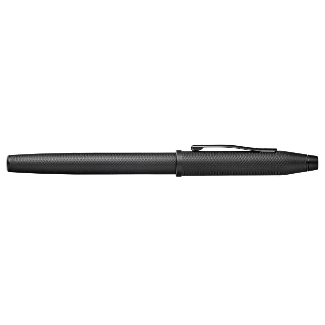 CROSS Century II Black MicroKnurl & Mt Black Fountain Pen, Fine Nib