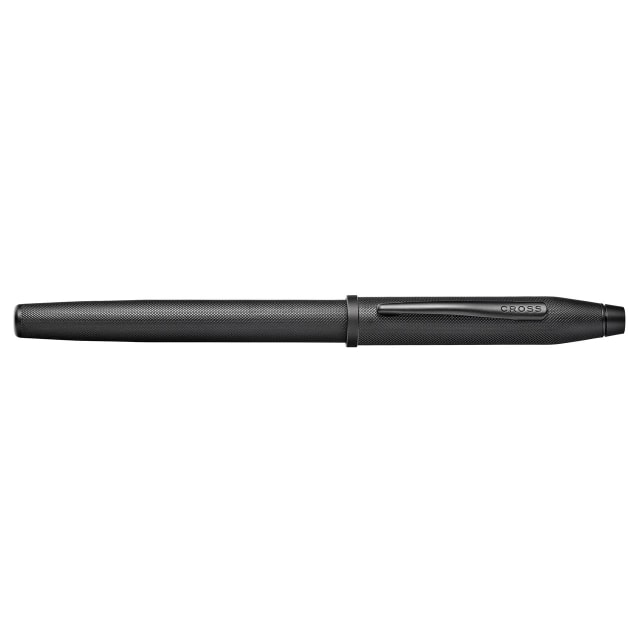 CROSS Century II Black MicroKnurl & Mt Black Fountain Pen, Fine Nib