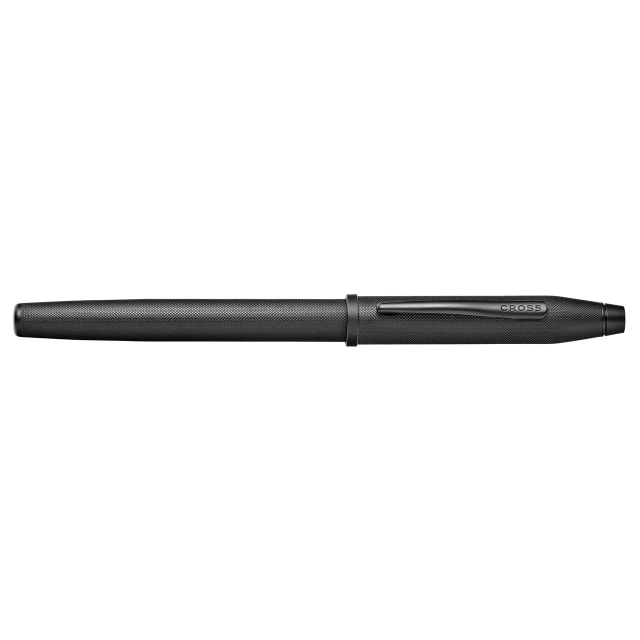 CROSS Century II Black MicroKnurl & Mt Black Fountain Pen, Medium Nib