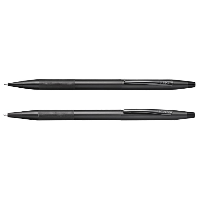CROSS Classic Century Black & MicroKnurl Ballpoint & Pencil